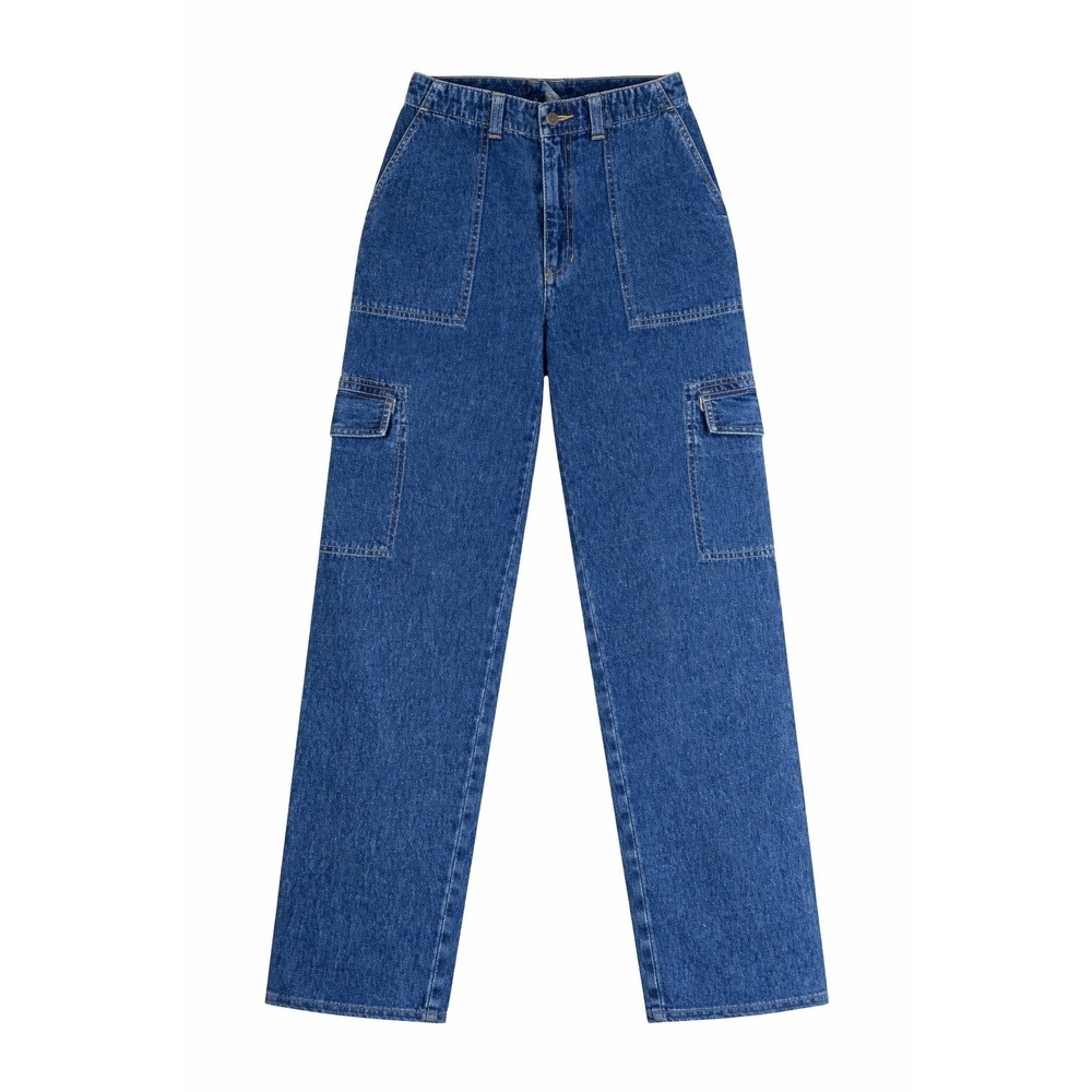 Vintage Liz Claiborne Womens 6 Denim‎ Cargo Jeans High Rise Utility Pants Y2K
